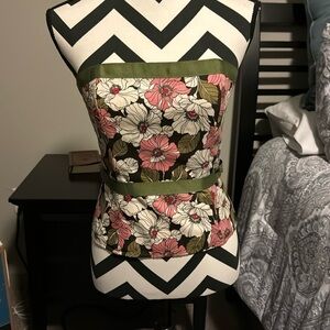 Floral corset.